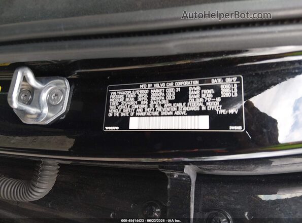 YV4A22PL9J1216500 2018 VOLVO XC90 Black Շարժիչի բաժամունքի տեսք