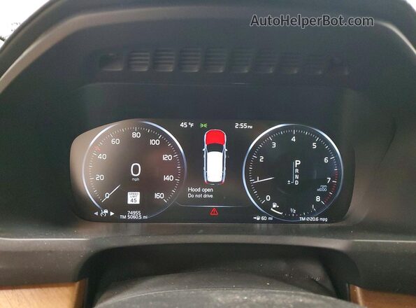 YV4A22PL9K1441369 2019 VOLVO XC90 Серебряный Вид щитка приборов