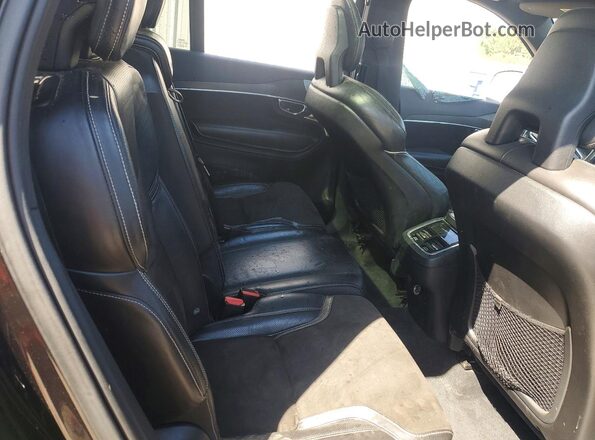YV4A22PM4G1035841 2016 VOLVO XC90 Black Widok wnętrza z tyłu