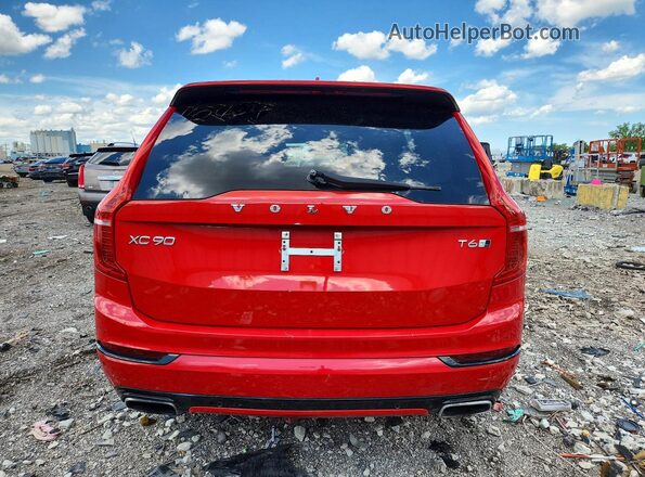 YV4A22PM7G1031671 2016 VOLVO XC90 Red Вид ззаду