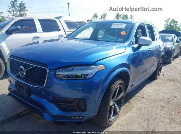 YV4A22PM7J1321092 2018 VOLVO XC90 Blue Front left