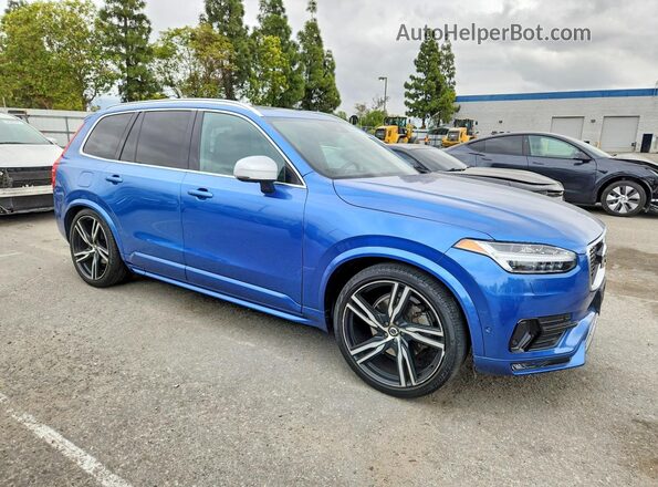 YV4A22PM9K1492153 2019 VOLVO XC90 Blue Передня права чверть