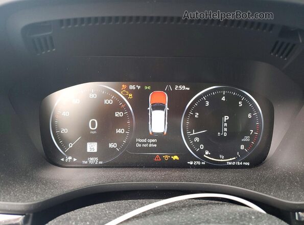 YV4A22RLXM1881536 2021 VOLVO XC60 Blue Սարքավորումների վահանակի տեսք