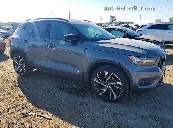 YV4AC2HM5N2780519 2022 VOLVO XC40 Синий Передняя правая четверть