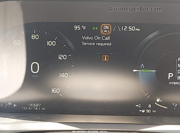 YV4BC0PL1H1126810 2017 VOLVO XC90 HYBRID Purple Вид задніх сидінь