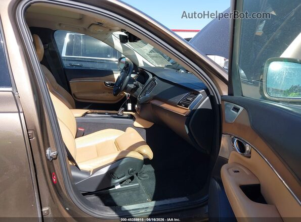 YV4BC0PLXG1052611 2016 VOLVO XC90 HYBRID Brown Front interior view