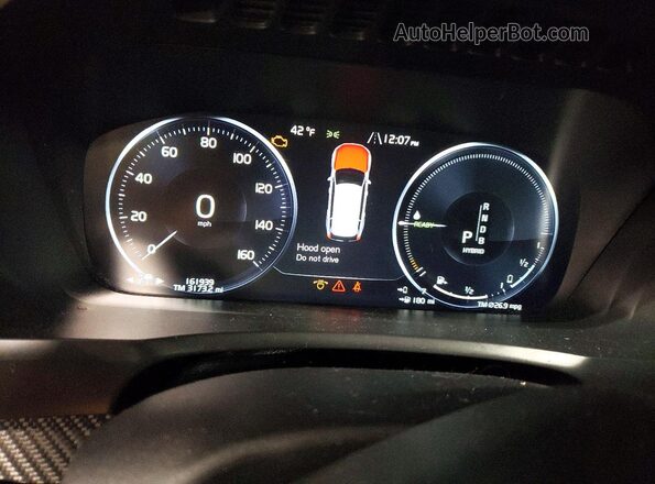 YV4BC0PM1H1150789 2017 VOLVO XC90 Blue Instrument cluster view