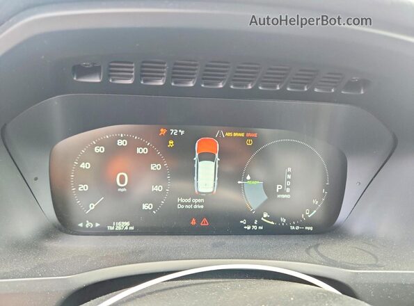 YV4BC0PM7G1092833 2016 VOLVO XC90 Gray Вид щитка приладів