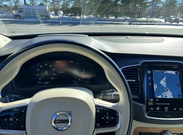 YV4BR0CK7M1700459 2021 VOLVO XC90 Белый Вид салона спереди