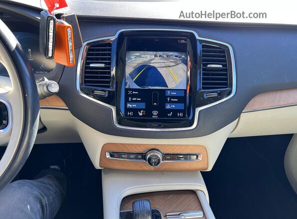 YV4BR0CK7M1700459 2021 VOLVO XC90 Белый Вид задних сидений
