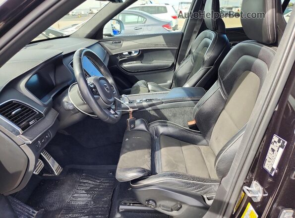 YV4BR0CM4K1426135 2019 VOLVO XC90 Black Widok wnętrza z przodu
