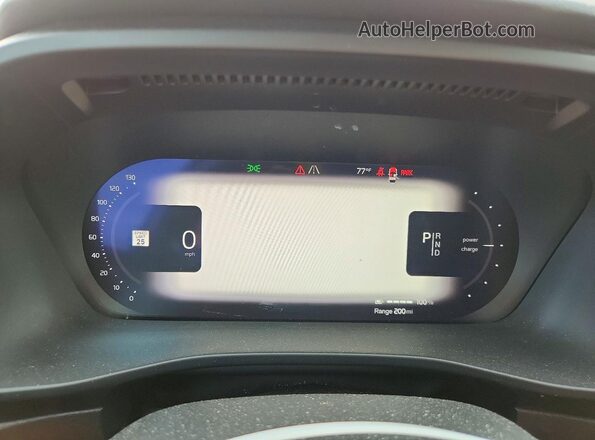 YV4ED3GL2P2064595 2023 VOLVO C40 Black Widok zestawu wskaźników