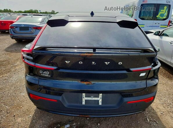 YV4ED3GL2P2064595 2023 VOLVO C40 Black Widok z tyłu