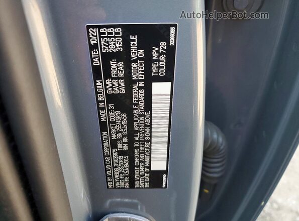YV4ED3GL3P2035879 2023 VOLVO C40 Gray Engine compartment view