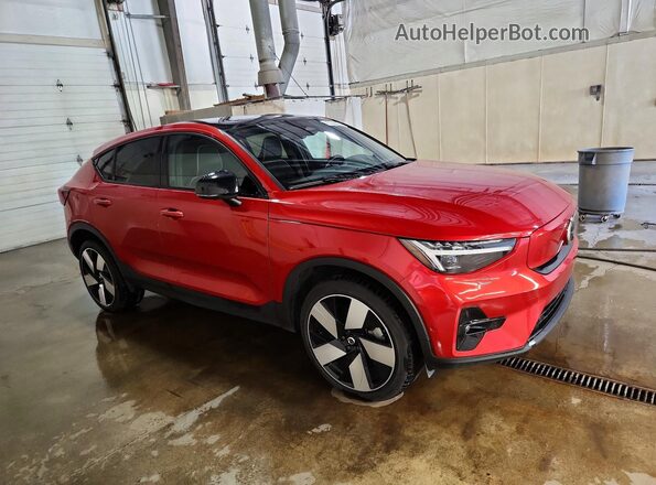 YV4ED3GM9P2044756 2023 VOLVO C40 Red Delantero derecho
