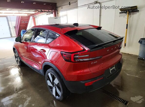 YV4ED3GM9P2044756 2023 VOLVO C40 Red Trasero izquierdo