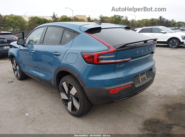 YV4ED3GM9P2049682 2023 VOLVO C40 RECHARGE PURE ELECTRIC Синий Задняя левая четверть