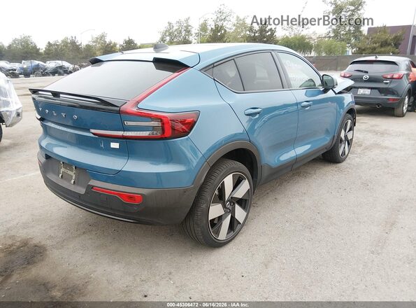 YV4ED3GM9P2049682 2023 VOLVO C40 RECHARGE PURE ELECTRIC Синий Задняя правая четверть
