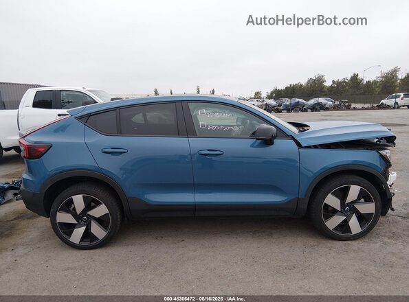 YV4ED3GM9P2049682 2023 VOLVO C40 RECHARGE PURE ELECTRIC Синий Панорамный вид салона 360°