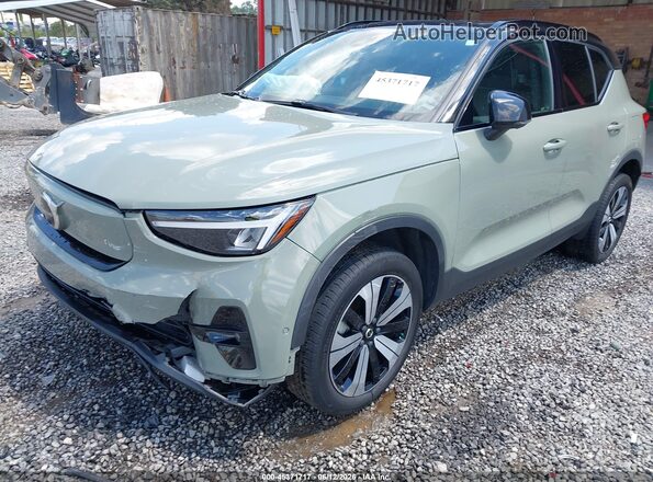 YV4ED3UL3P2052721 2023 VOLVO XC40 RECHARGE PURE ELECTRIC Green წინა ხედი