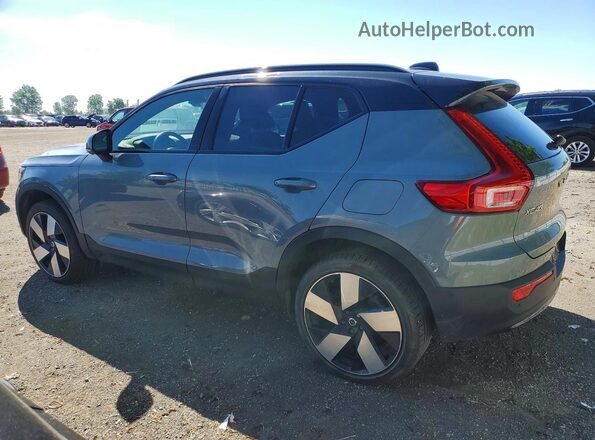 YV4ED3UM2P2948713 2023 VOLVO XC40 Blue Задня ліва чверть