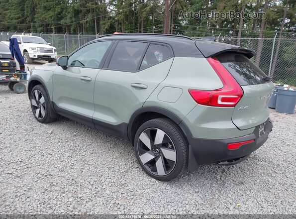 YV4ED3UMXP2038792 2023 VOLVO XC40 RECHARGE PURE ELECTRIC Green Задня ліва чверть