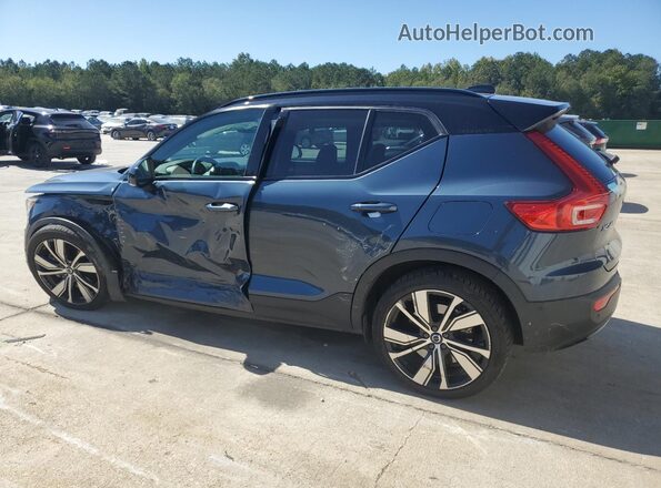 YV4ED3UR2N2716783 2022 VOLVO XC40 Синий Задняя левая четверть