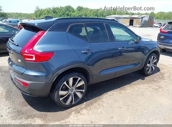 YV4ED3UR3N2705159 2022 VOLVO XC40 RECHARGE PURE ELECTRIC Navy Հետևի աջ