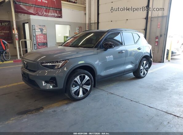 YV4ED3UW2P2074607 2023 VOLVO XC40 RECHARGE PURE ELECTRIC Серый Передняя левая четверть