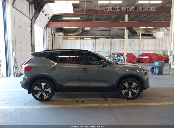 YV4ED3UW2P2074607 2023 VOLVO XC40 RECHARGE PURE ELECTRIC Серый Панорамный вид салона 360°