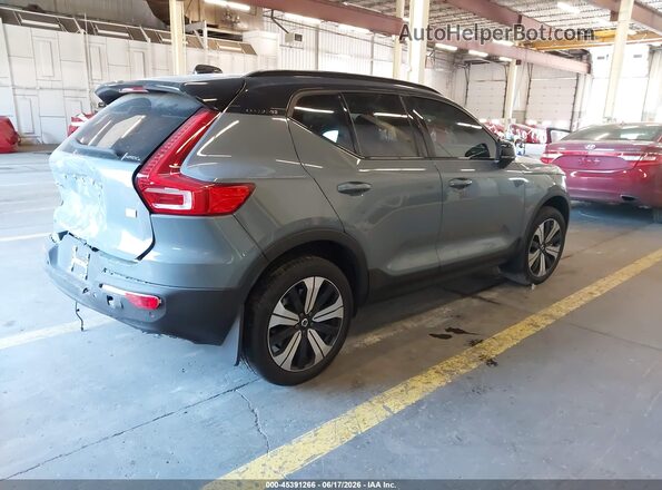 YV4ED3UW2P2074607 2023 VOLVO XC40 RECHARGE PURE ELECTRIC Серый Задняя правая четверть