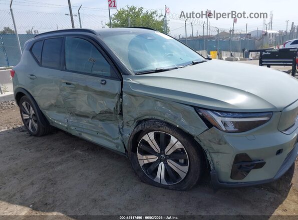 YV4ED3UW3P2963092 2023 VOLVO XC40 RECHARGE PURE ELECTRIC Зеленый Вид спереди