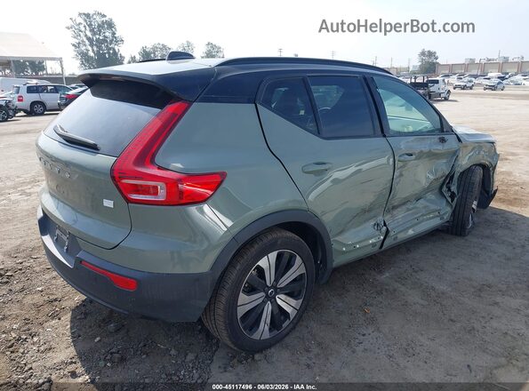 YV4ED3UW3P2963092 2023 VOLVO XC40 RECHARGE PURE ELECTRIC Зеленый Задняя правая четверть