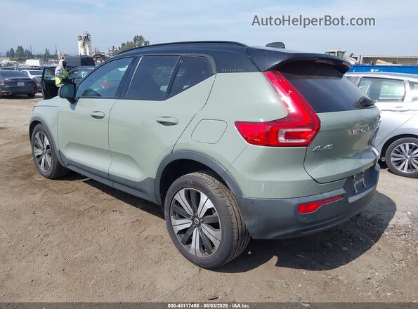 YV4ED3UW3P2963092 2023 VOLVO XC40 RECHARGE PURE ELECTRIC Зеленый Задняя левая четверть