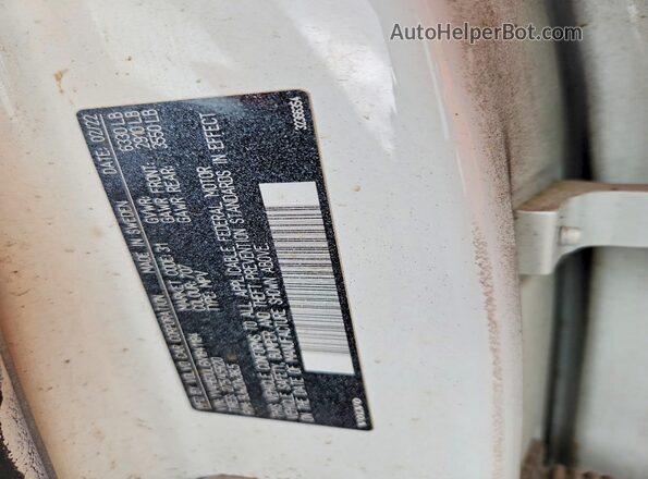 YV4H600L6N1841184 2022 VOLVO XC90 White Vista de la etiqueta del VIN