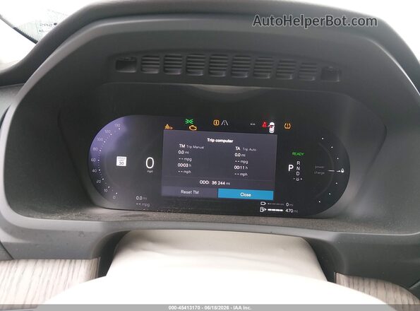 YV4H60CK5R1153900 2024 VOLVO XC90 RECHARGE PLUG-IN HYBRID White Widok tylnych siedzeń