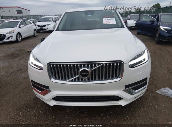 YV4H60CK5R1153900 2024 VOLVO XC90 RECHARGE PLUG-IN HYBRID White Widok z przodu