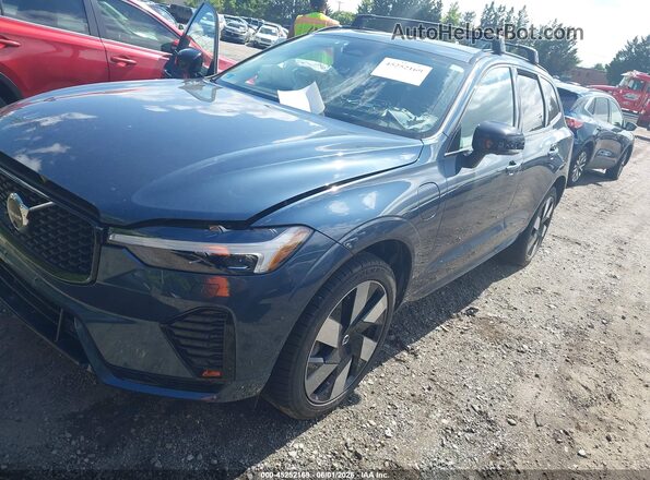 YV4H60DL0R1915053 2024 VOLVO XC60 RECHARGE PLUG-IN HYBRID Dark Blue Передняя левая четверть
