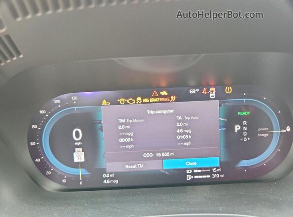YV4H60RC4S1008191 2025 VOLVO XC60 Black Սարքավորումների վահանակի տեսք