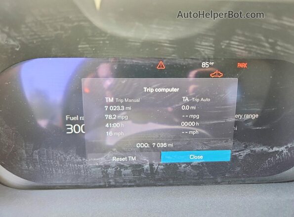 YV4H60RC6S1070319 2025 VOLVO XC60 Blue Instrument cluster view