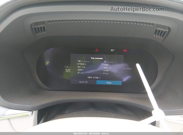 YV4H60RM2S1073694 2025 VOLVO XC60 PLUG-IN HYBRID White უკანა სავარძლების ხედი