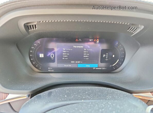 YV4L12DA9P1345716 2023 VOLVO XC60 Blue Instrument cluster view
