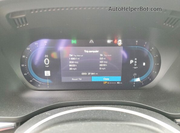 YV4L12RN1P1391021 2023 VOLVO XC60 Black Instrument cluster view
