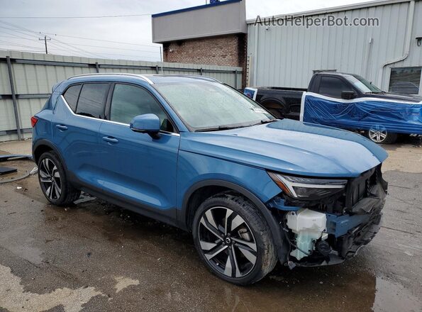 YV4L12UE2R2214501 2024 VOLVO XC40 Blue Delantero derecho