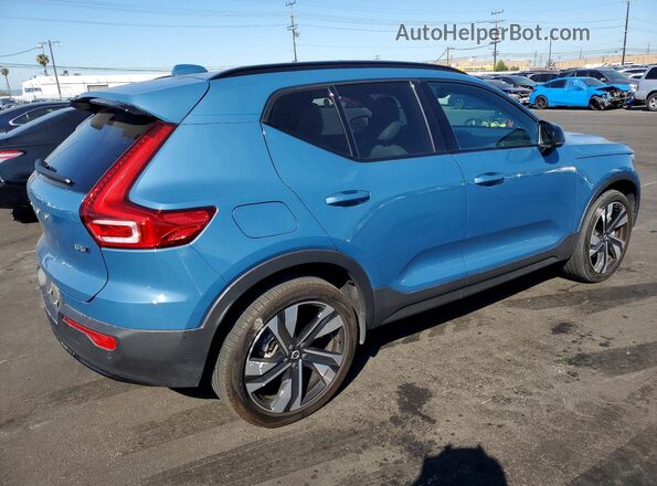 YV4L12UL7R2363047 2024 VOLVO XC40 Blue Trasero derecho