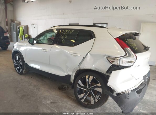 YV4L12UL9R2233173 2024 VOLVO XC40 White უკანა მარცხენა