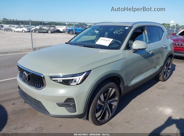 YV4L12UN4P2078059 2023 VOLVO XC40 Green Առջևի ձախ երեք քառորդ տեսարան