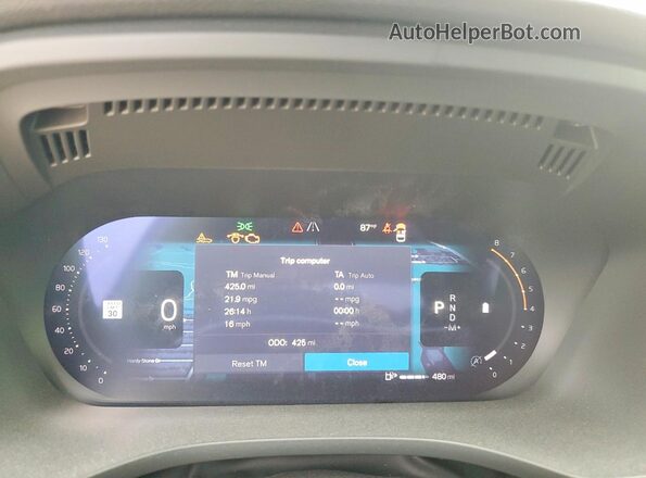 YV4M12RC6T1416816 2026 VOLVO XC60 Blue Instrument cluster view