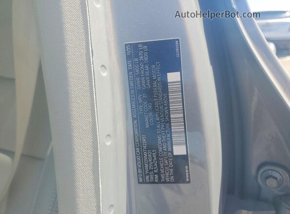 YV4M12RMXT1422451 2026 VOLVO XC60 Серый Вид наклейки с VIN-кодом