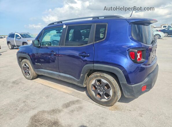 ZACCJAAB8HPF83732 2017 JEEP RENEGADE Синий Задняя левая четверть